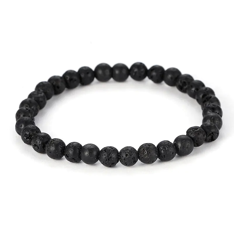 Black Volcanic Rock Bracelet