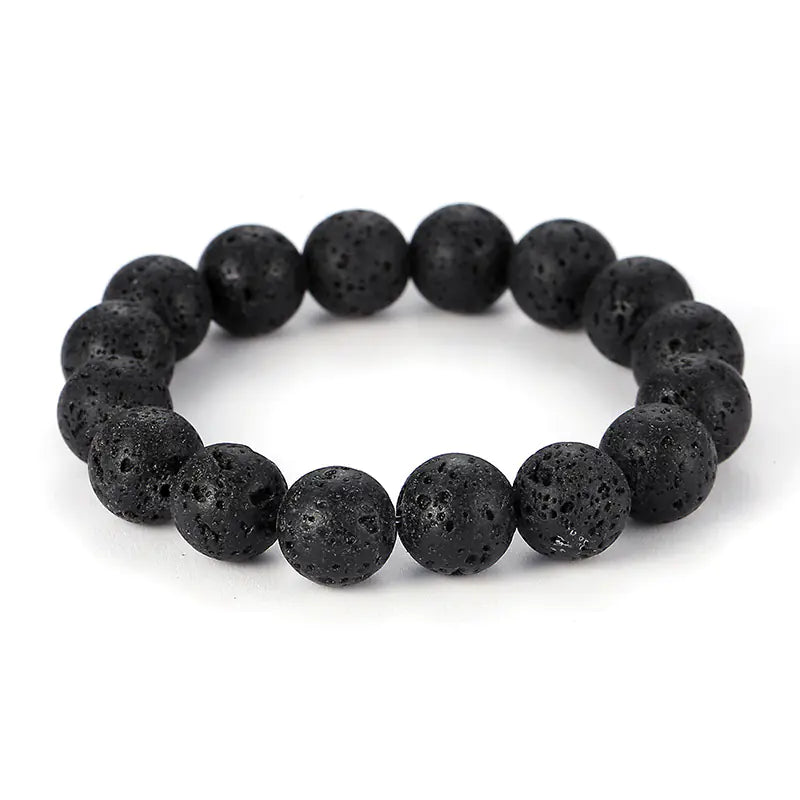 Black Volcanic Rock Bracelet