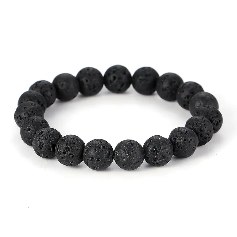 Black Volcanic Rock Bracelet