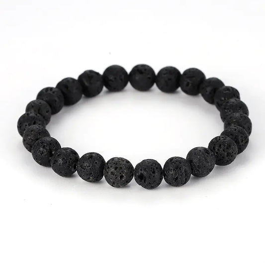 Black Volcanic Rock Bracelet